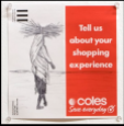 'Tell us about your shopping experience' by Bernie Slater, 2008. Ballpoint pen on pamphlet.